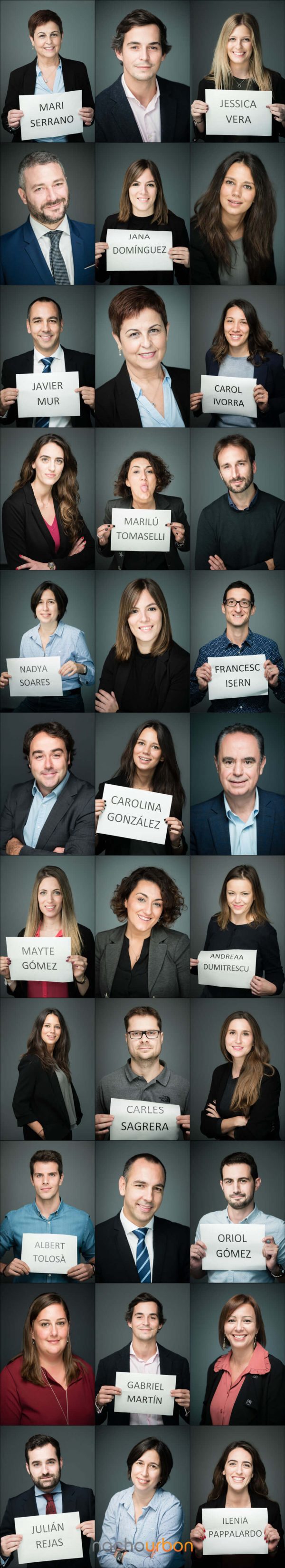 Linkedin Fotógrafo grupo grande fotografo empresa retrato corporativo estudio plató nacho_urbon