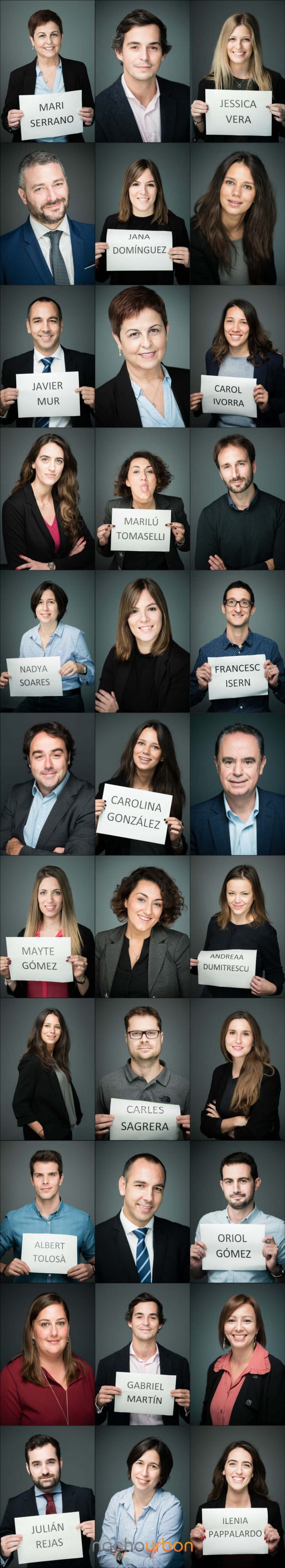 Linkedin Fotógrafo grupo grande fotografo empresa retrato corporativo estudio plató nacho_urbon